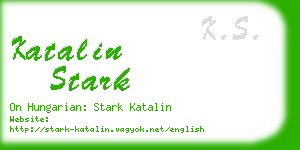 katalin stark business card